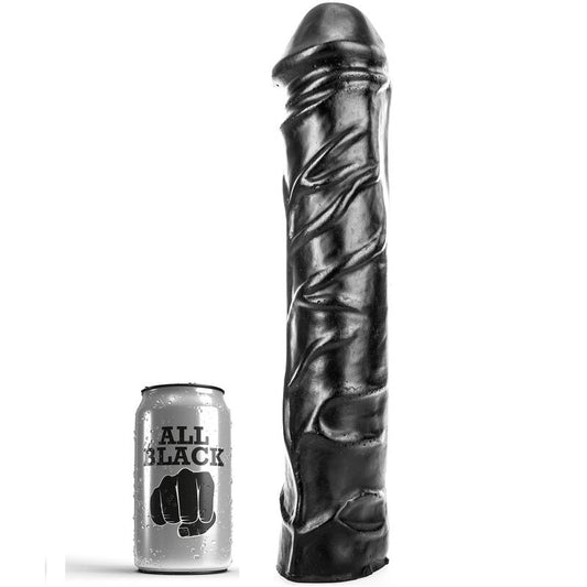 ALL BLACK - DILDO GIGANTE CON PUGNO MORBIDO 32 CM