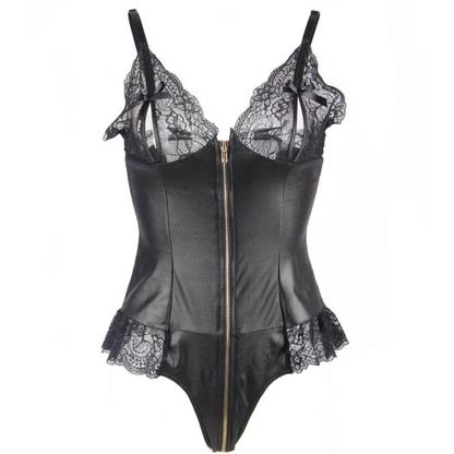 QUEEN LINGERIE - TEDDY CON CERNIERA S/M