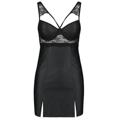 PASSION - LOONA CHEMISE IN PELLE ECOLOGICA S/M