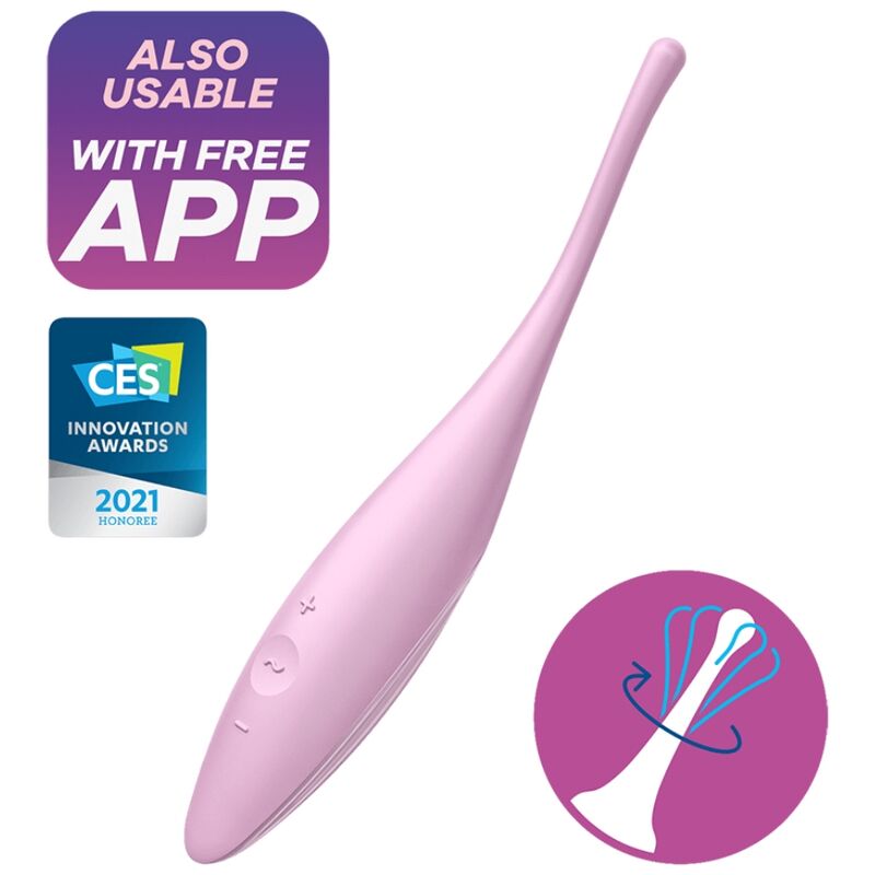 SATISFYER - VIBRATORE TWIRLING JOY CLIT TIP ROSA