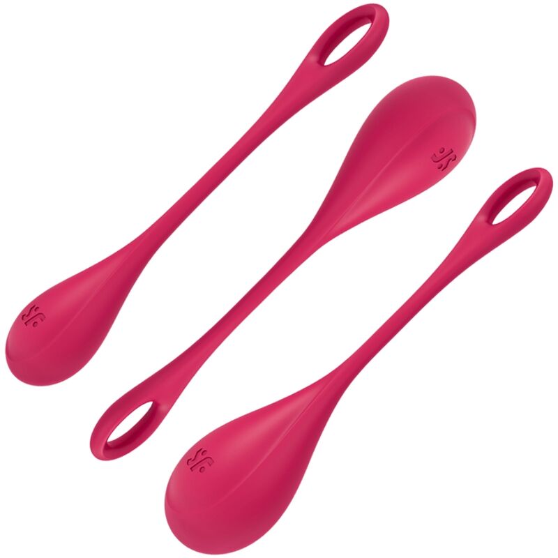 SATISFYER - SET DA ALLENAMENTO YONI POWER 1 ROSSO