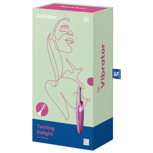 SATISFYER - VIBRATORE CON PUNTA CLIT TWIRLING DELIGHT VIOLA