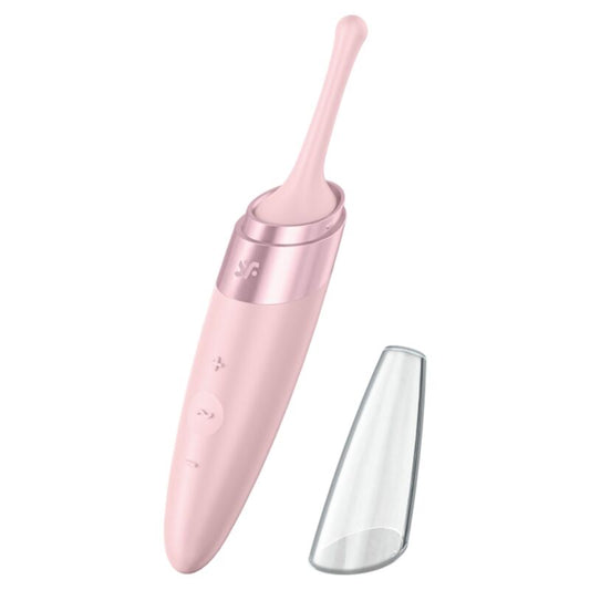 SATISFYER - VIBRATORE TWIRLING DELIGHT CLIT TIP ROSA