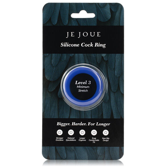 JE JOUE - ANELLO IN SILICONE BLU STRANGOLAMENTO MINIMO