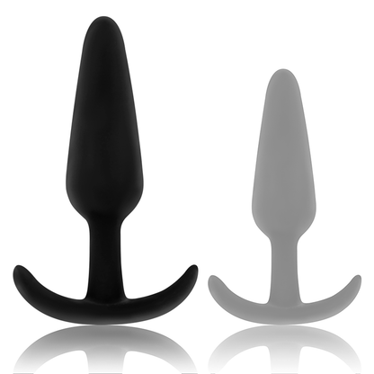 OHMAMA - PLUG ANALE IN SILICONE CON MANICO MEDIO