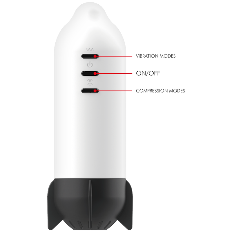 JAMYJOB - ROCKET MASTURBATOR TECNOLOGIA DI COMPRESSIONE MORBIDA E VIBRAZIONE