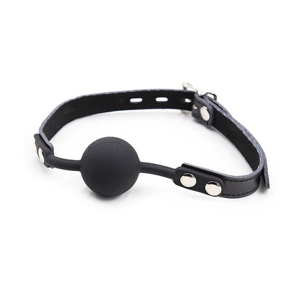 OHMAMA FETISH - BALL GAG IN SILICONE CON CINTURA IN PELLE