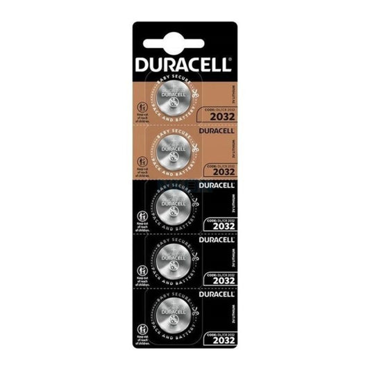 DURACELL - BATTERIA BOTTONE LITIO CR2032 3V 5 UNIT