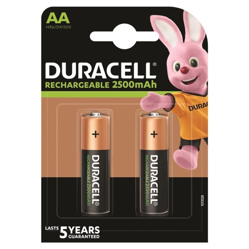 DURACELL - BATTERIA RICARICABILE HR6 AA 2500mAh 2 UNIT