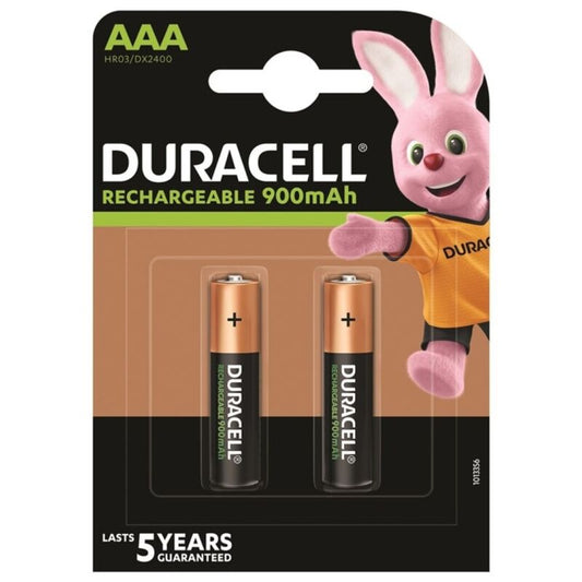 DURACELL - BATTERIA RICARICABILE HR03 AAA 900mAh 2 UNIT