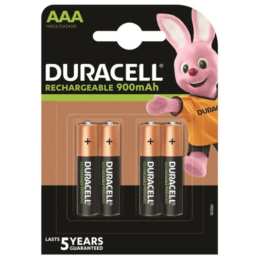 DURACELL - BATTERIA RICARICABILE HR03 AAA 900mAh 4 UNIT