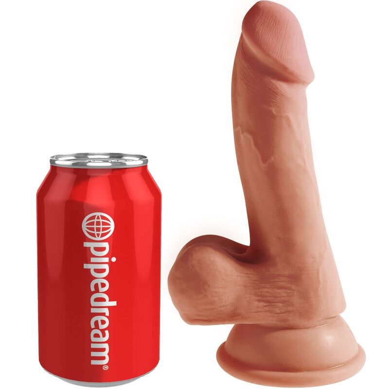 KING COCK - PLUS DILDO 3D CON SFERE 17 CM