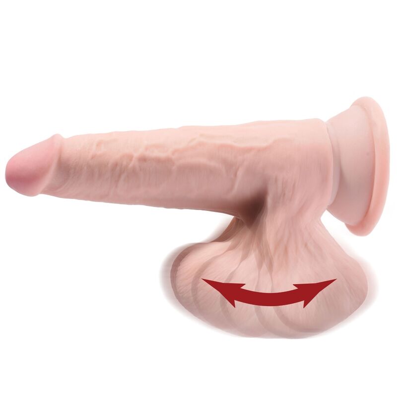 KING COCK - PLUS 3D DILDO SFERE OSCILLANTI 12.7 CM