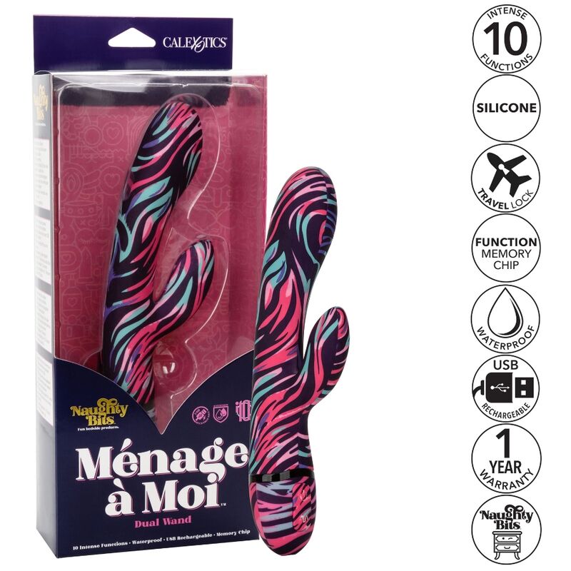 CALEXOTICS - MENAGE UN VIBRATORE MOI DUAL WAND