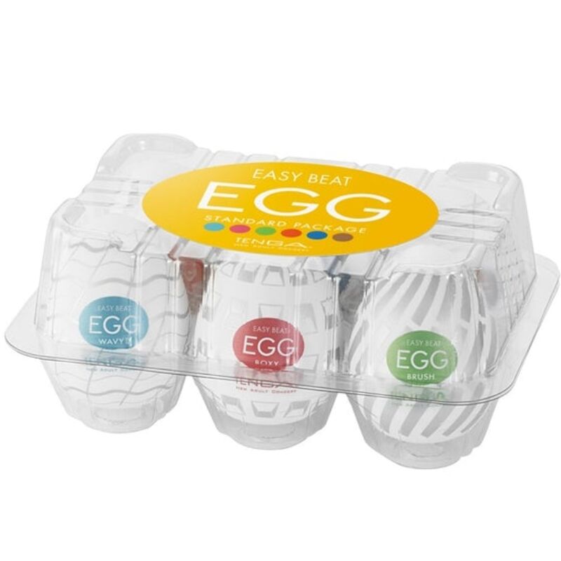 TENGA - CONFEZIONE DI UOVA MASTURBATORE EASY BEAT 6 UNIT