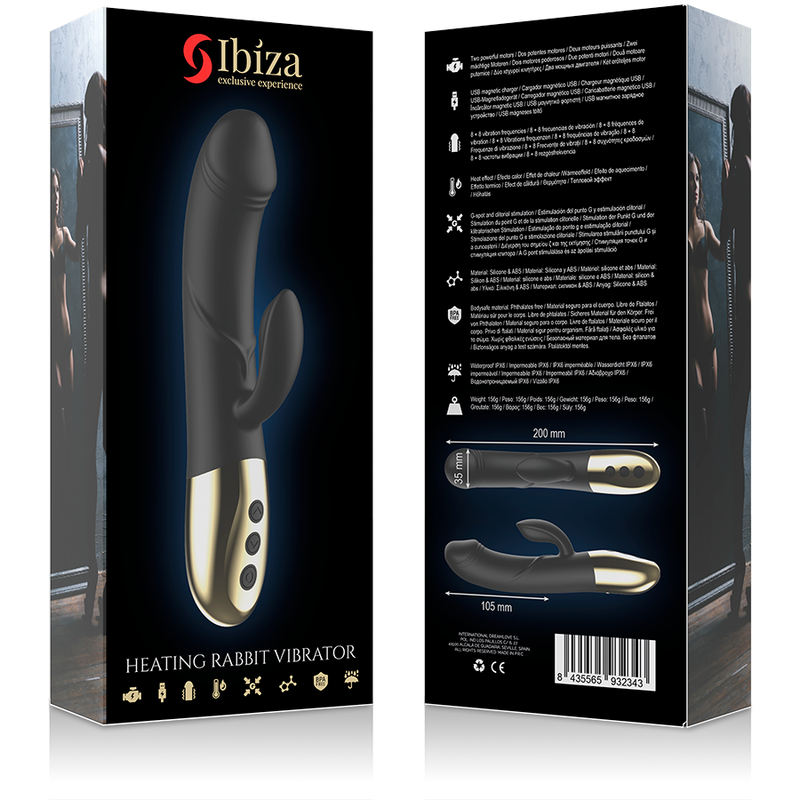 IBIZA - POTENTE VIBRATORE ANATOMICO CON CONIGLIO