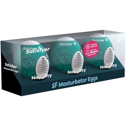 SATISFYER - 3 UOVA MASTURBATORI NAUGHTY