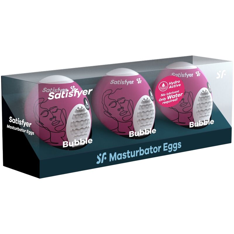 SATISFYER - 3 UOVA MASTURBATORI BUBBLE