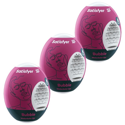 SATISFYER - 3 UOVA MASTURBATORI BUBBLE