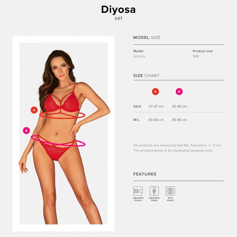 OBSESSIVE - DIYOSA SET DUE PEZZI XS/S