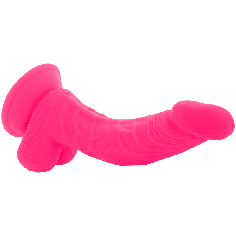 DIVERSIA - DILDO VIBRANTE FLESSIBILE ROSA 21.5 CM -O- 4.5 CM