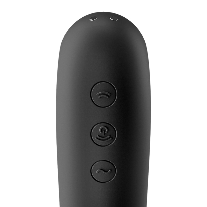 SATISFYER - VIBRATORE DUAL KISS AIR PULSE NERO