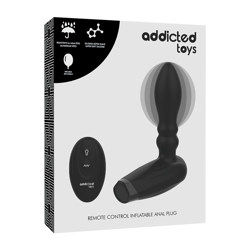 ADDICTED TOYS - SPINA TELECOMANDO GONFIABILE - 10 MODALIT DI VIBRAZIONE