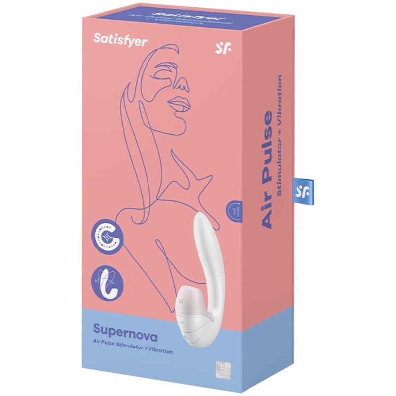 SATISFYER - STIMOLATOR E VIBRAZIONE SUPERNOVA BIANCO