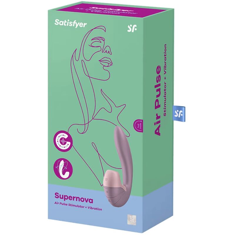 SATISFYER - STIMOLATOR E VIBRAZIONE SUPERNOVA BIANCO