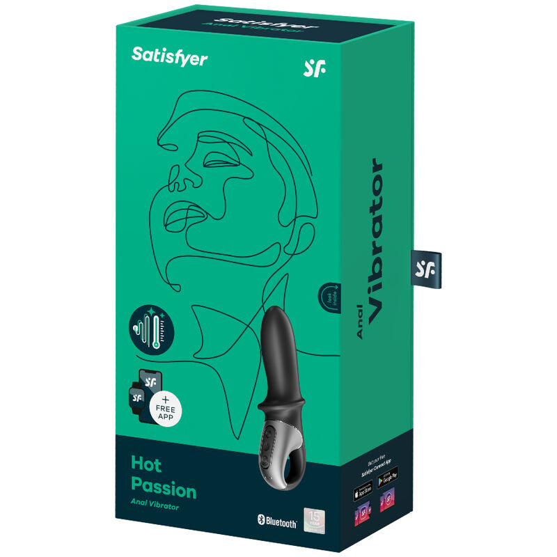 SATISFYER - APP VIBRATORE ANALE HOT PASSION NERO