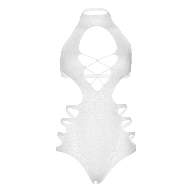 LEG AVENUE - BODY CON SPALLINE CUT OUT TAGLIA UNICA - BIANCO