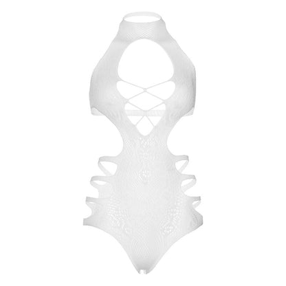 LEG AVENUE - BODY CON SPALLINE CUT OUT TAGLIA UNICA - BIANCO