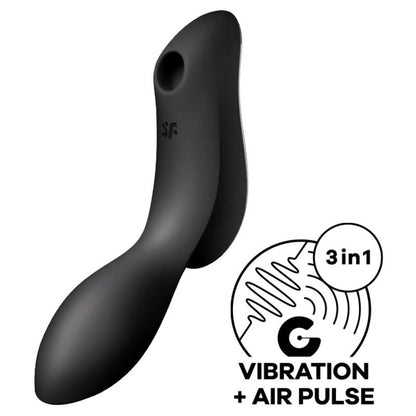 SATISFYER - VIBRATORE CURVY TRINITY 2 AIR PULSE NERO