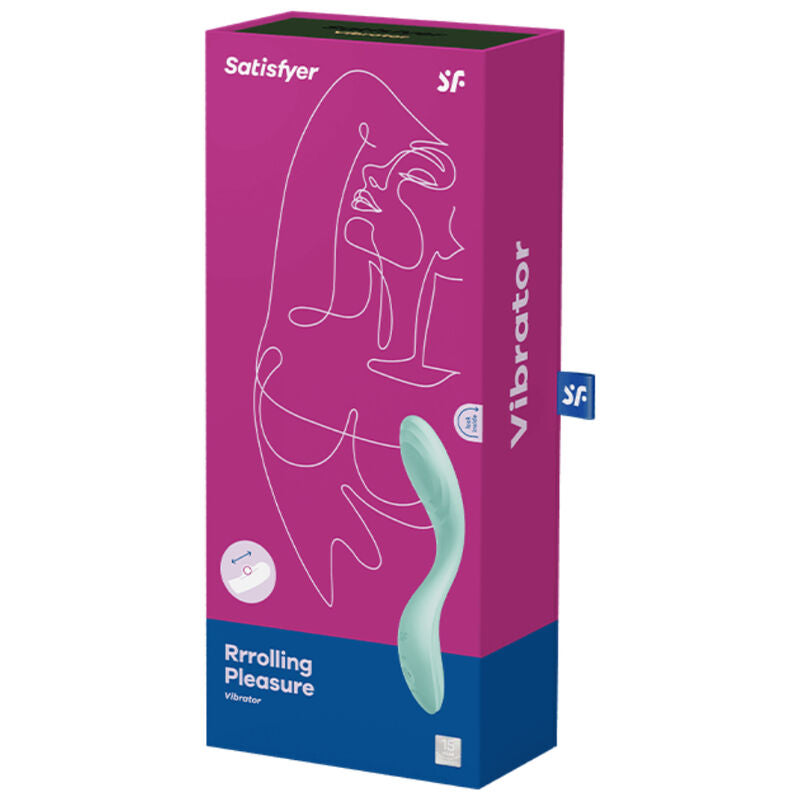 SATISFYER - VIBRATORE RRROLLING PLEASURE GSPOT VERDE