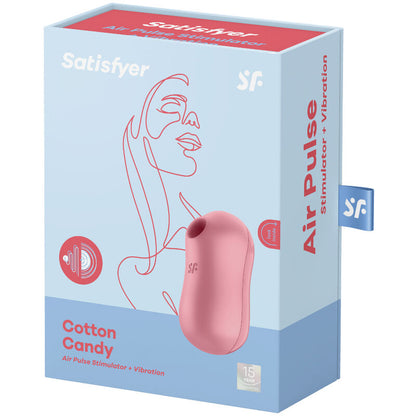 SATISFYER - STIMOLATORE E VIBRATORE D'ARIA PER ZUCCHERO COTONE LILLA