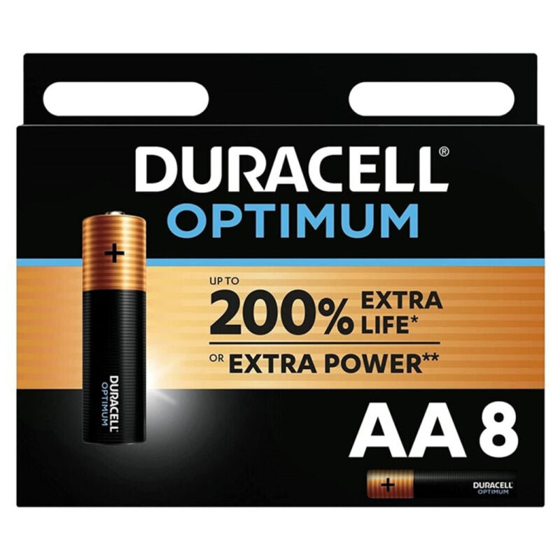 DURACELL - OPTIMUM 200 BATTERIA ALCALINA AA LR6 8 UNIT