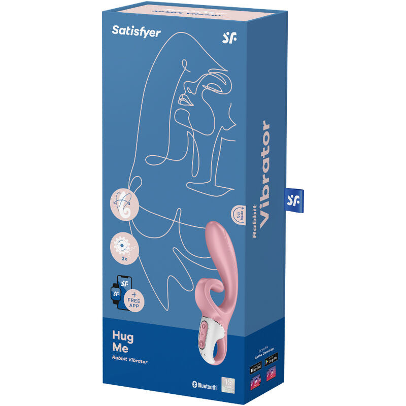 SATISFYER - APP VIBRATORE HUG ME RABBIT ROSA