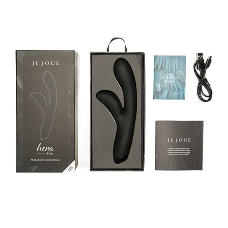 JE JOUE - VIBRATORE HERA FLEX CONIGLIO - NERO