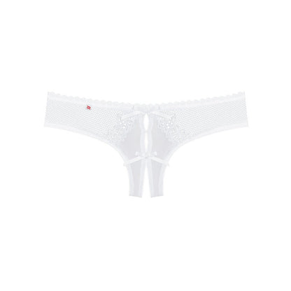 OBSESSIVE - MUTANDINE ALABASTRA SEXY CROTCHLESS BIANCO L/XL