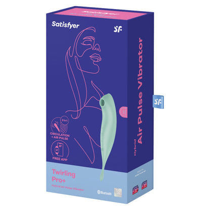 SATISFYER - STIMOLATORE E VIBRATORE TWIRLING PRO+ ROSSO