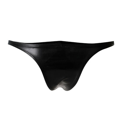 CUT4MEN - SLIP BRASILIANO IN PELLE NERA S