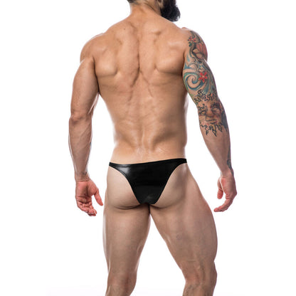 CUT4MEN - SLIP BRASILIANO IN PELLE NERA S