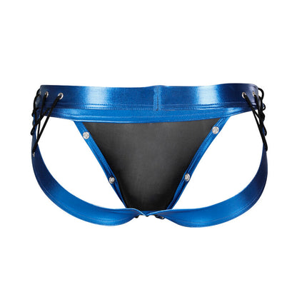 CUT4MEN - JOCKSTRAP DESIRE IN PELLE BLU L