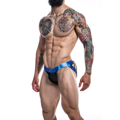 CUT4MEN - JOCKSTRAP DESIRE IN PELLE BLU L