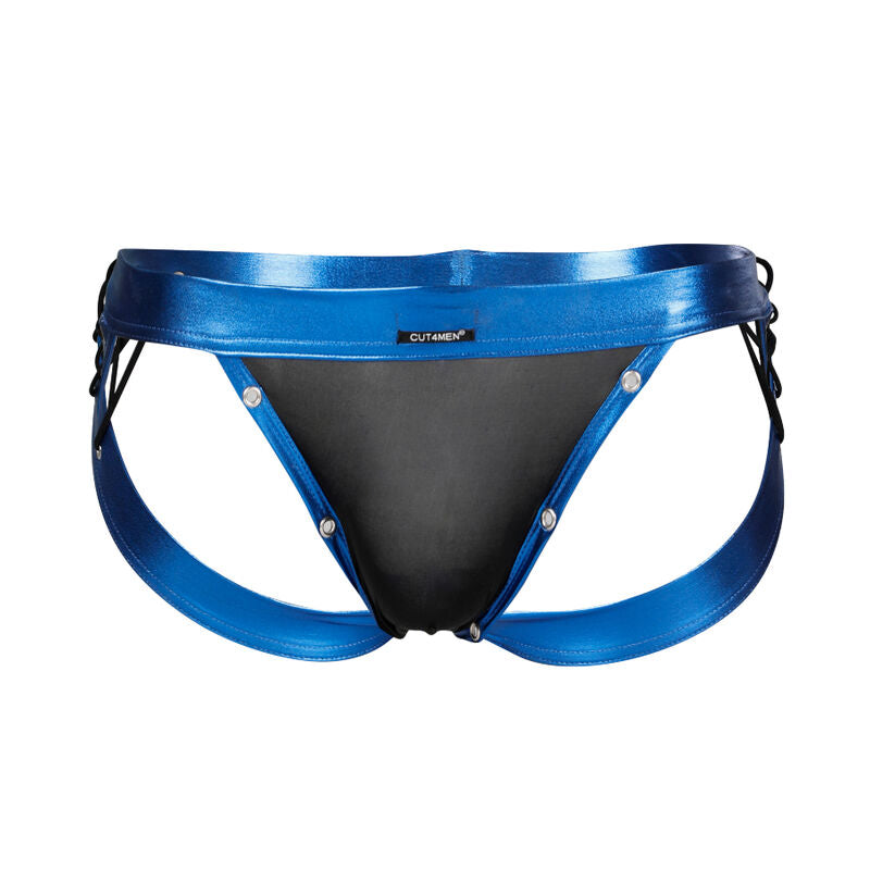 CUT4MEN - JOCKSTRAP DESIRE IN PELLE BLU L