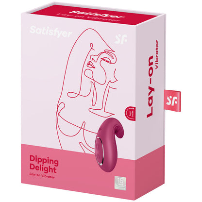 SATISFYER - VIBRATORE DA APPOGGIO DIPPING DELIGHT BLU