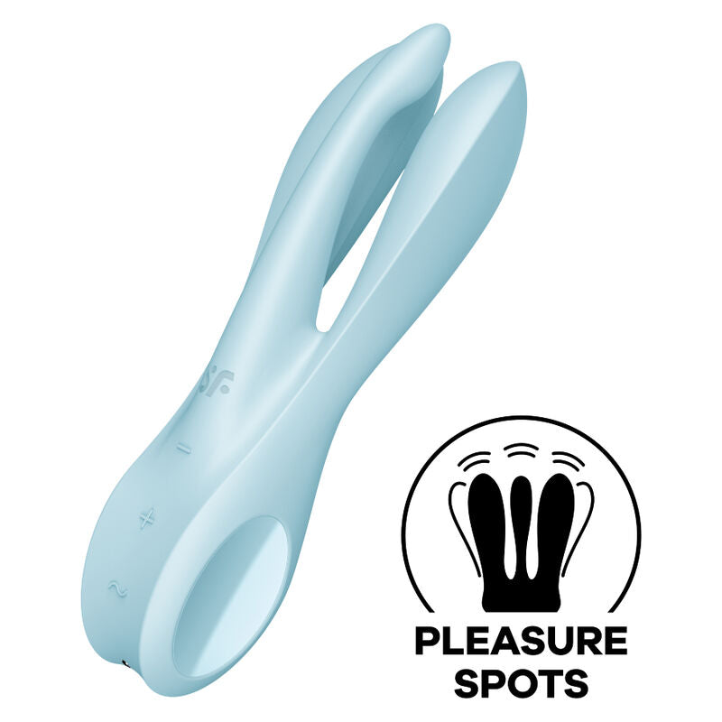 SATISFYER - THREESOME 1 VIBRATORE BLU