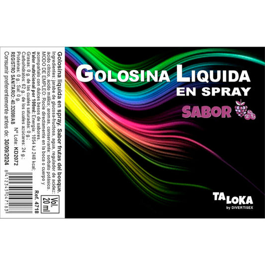 TALOKA - SPRAY LIQUIDO PER CARAMELLE AI BACCHE