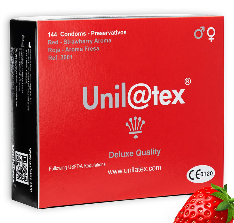 UNILATEX - CONSERVANTI UNILATEX ROSSO / FRAGOLA 144 UNITÀ