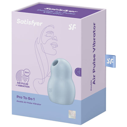 SATISFYER - PRO TO GO 1 DOPPIO STIMOLATORE E VIBRATORE ROSSO